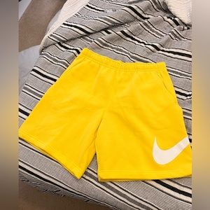 Yellow Nike Sweat shorts